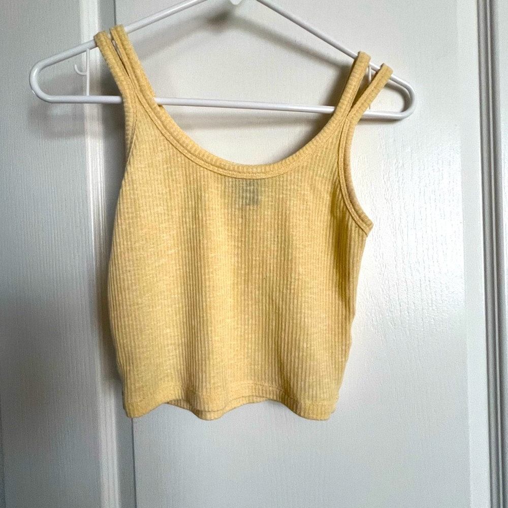 Forever 21. Yellow crop top tank